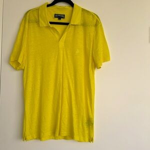 VILEBREQUIN LINEN POLO TSHIRT IN SIZE L IN LIKE NEW CONDITION